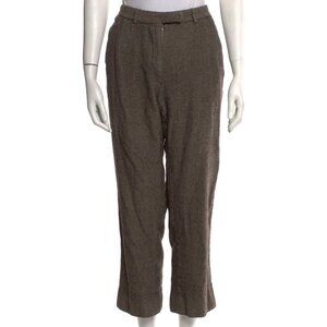 Giorgio Armani Classico Heritage Tweed Wool Blend Straight Leg Pants XS (IT 42)